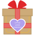 Little Love Parcels logo red bow purple heart gift box