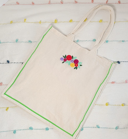 Tote Bag Embroidery Kit - Little Love Parcels